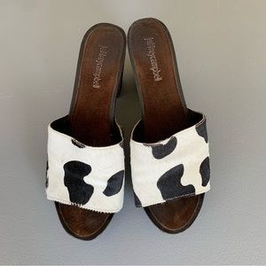 Jeffery Campbell Cow Print Platform - calf hair Perfect summertime heel Size 8.5